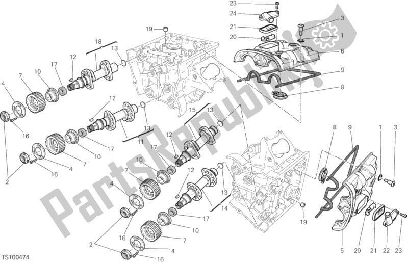 Wszystkie części do Wa? Rozrz? Dczy Ducati Diavel FL Brasil 1200 2015